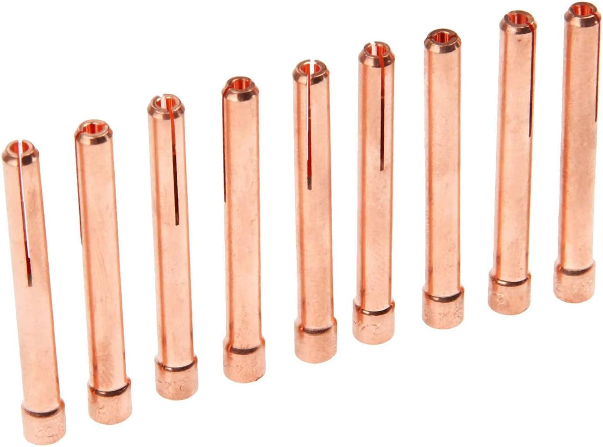 10PCS 3/32"(2.4mm) TIG Collet Tips & Bodies Kit
