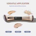 Foundation Brush, Premium Dual Powder Concealer Makeup Brush