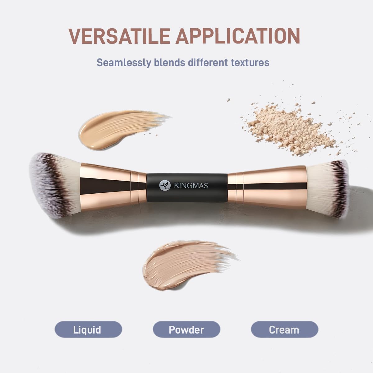 Foundation Brush, Premium Dual Powder Concealer Makeup Brush