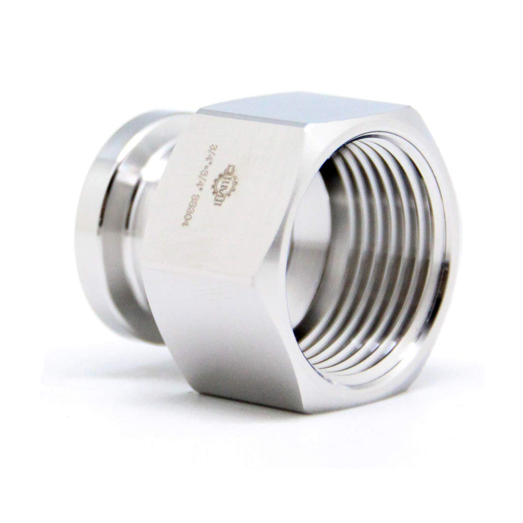 QiiMii 3/4" Tri clamp Adapter to 3/4" FNPT Thread Ferrule Sanitary Pipe Fitting