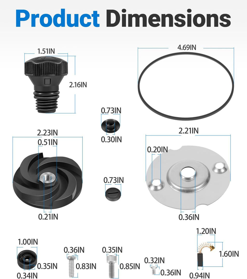 K001247 Pump Rebuild Kit Compatible with Liberty Pumps 331 Series