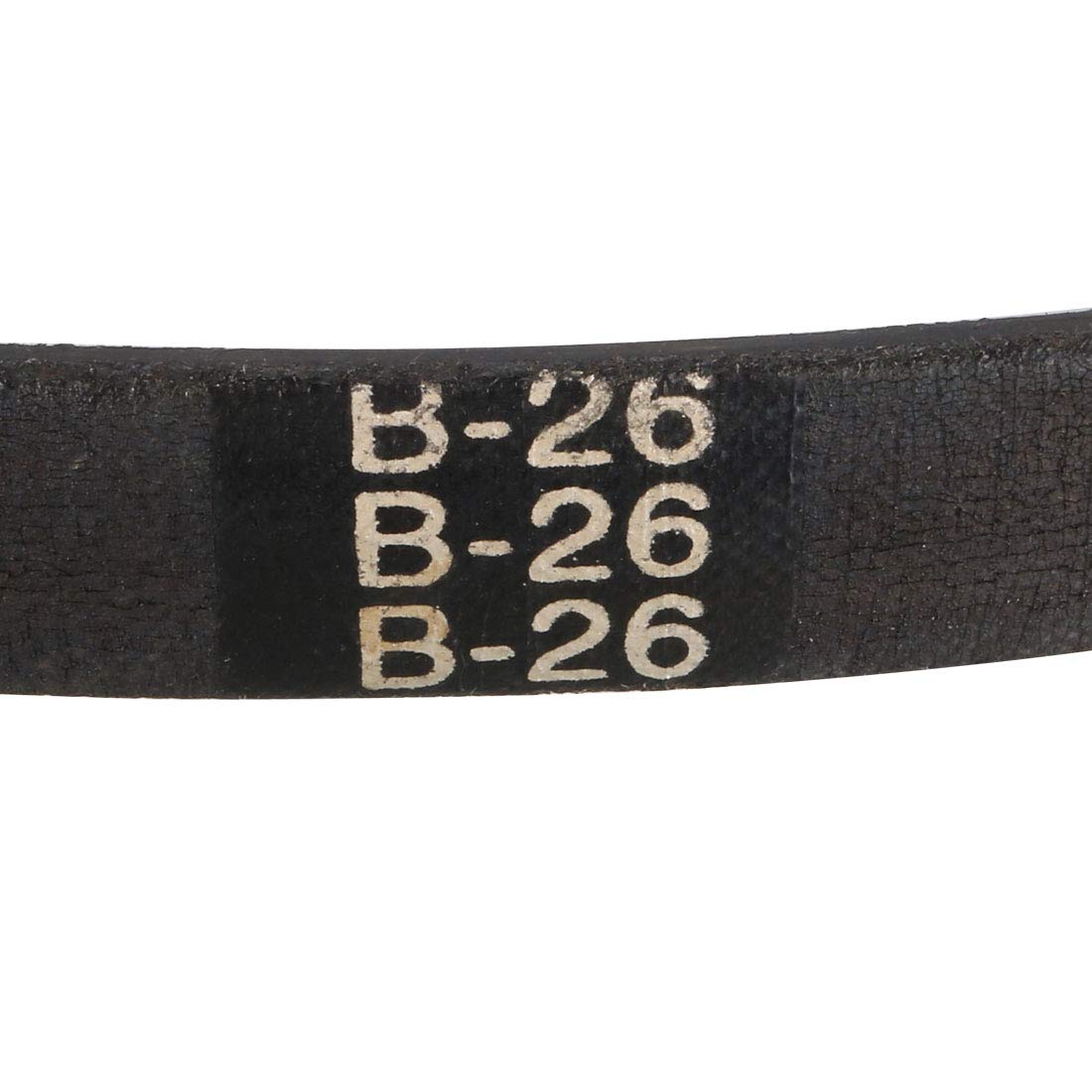 uxcell B-26 V-Belts 26" Inner Length, B-Section Rubber Drive Belt