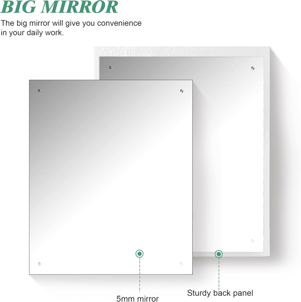 Backwash Shampoo Bowl Sink Chair Station with Mirror Salon Styling Cabinet Spa Equipment 3130 (White)