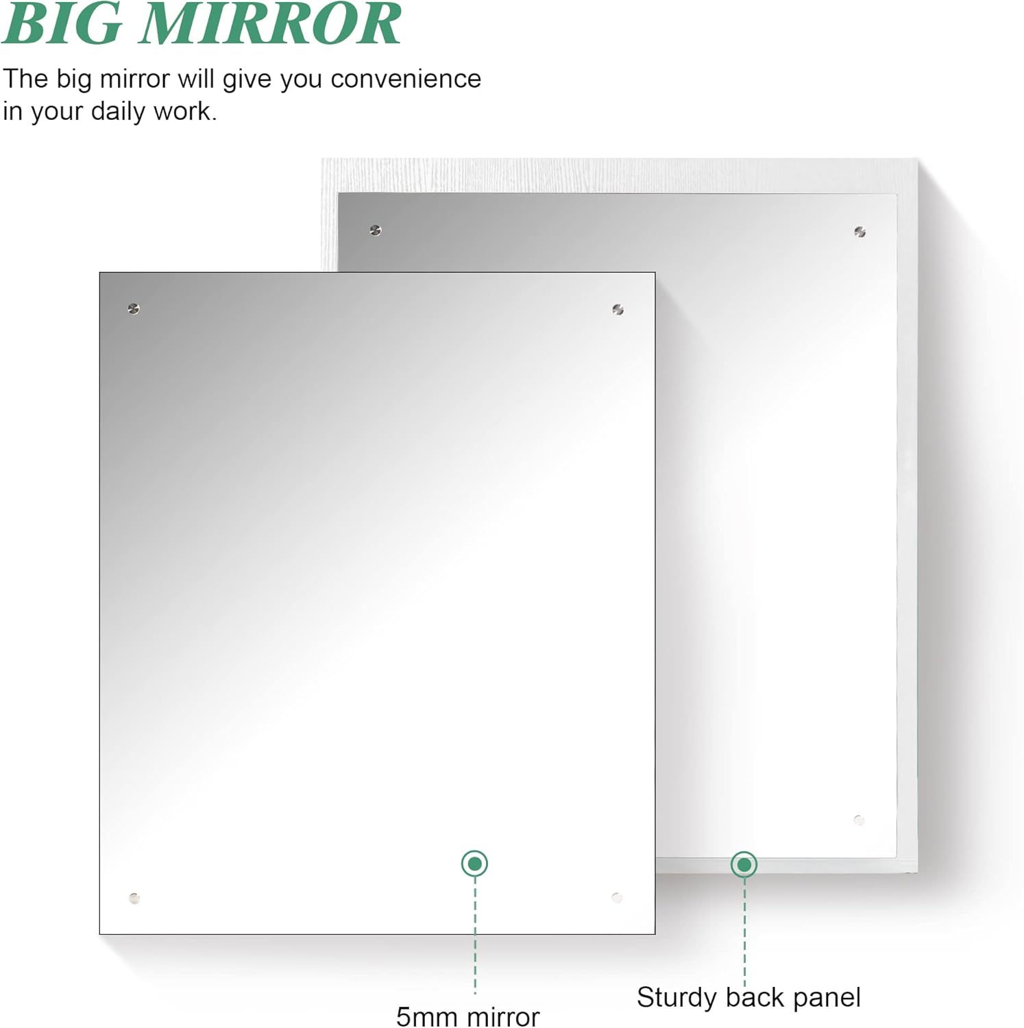 Backwash Shampoo Bowl Sink Chair Station with Mirror Salon Styling Cabinet Spa Equipment 3130 (White)