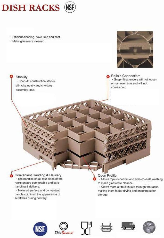 JSGR-25 Dishwasher Rack for 25 Glasses
