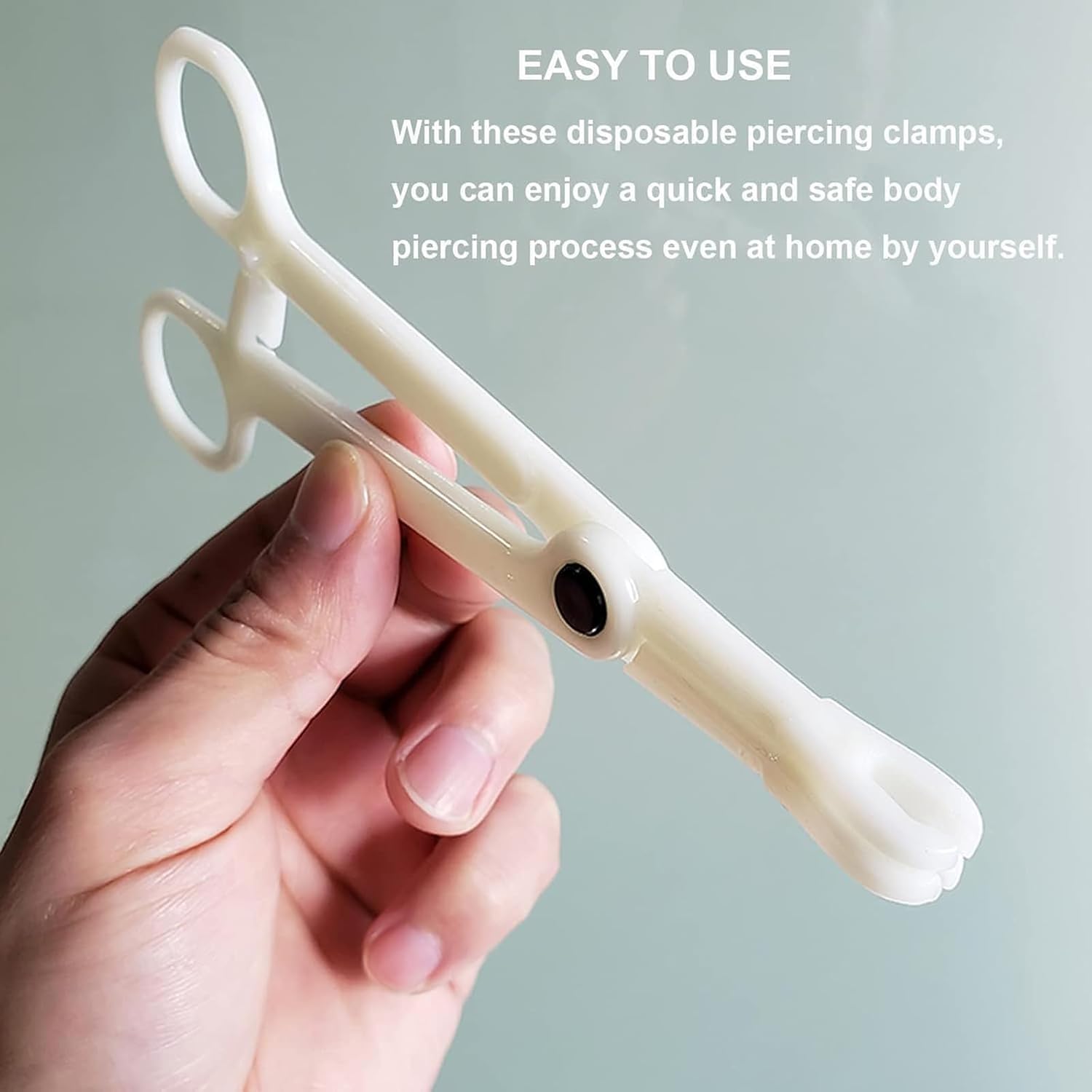 Piercing Kit - 14PCS Includeds 5PCS Mixed 16G Catheter Piercing 2PCS Piercing Clamps 5Pcs Clean Tools 2 Gloves Belly