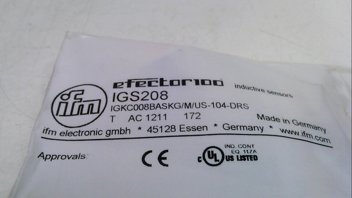Ifm Efector IGS208 Inductive Proximity Switch