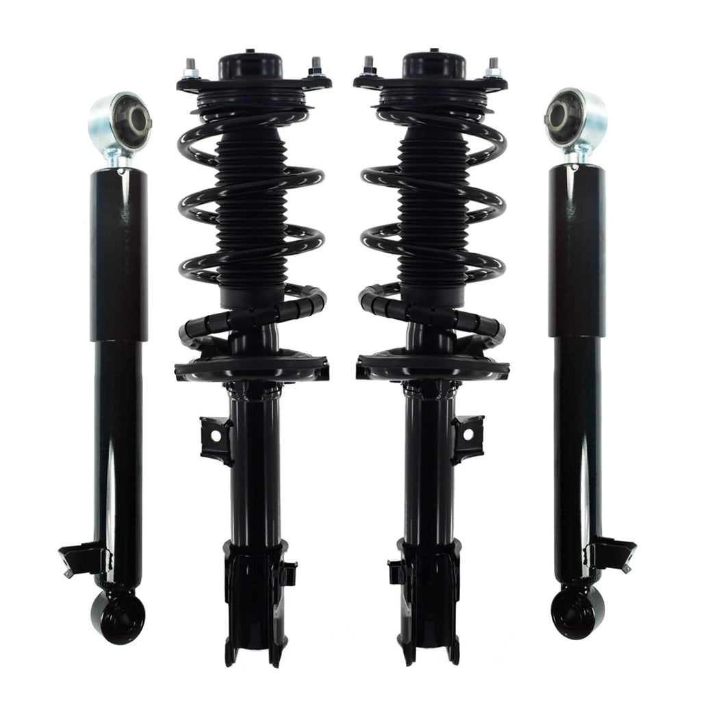 PM Auto Set Front Quick Complete Strut-Coil Spring-Rear Shock Compatible With 2014 2015 KIA Sorento L4 LX AWD