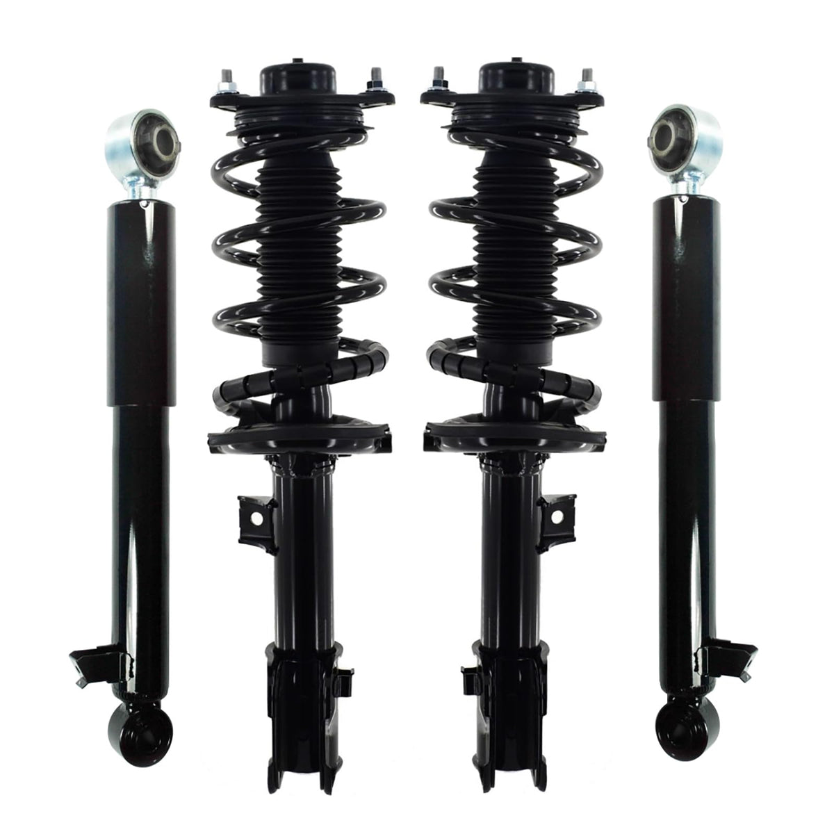 PM Auto Set Front Quick Complete Strut-Coil Spring-Rear Shock Compatible With 2014 2015 KIA Sorento L4 LX AWD