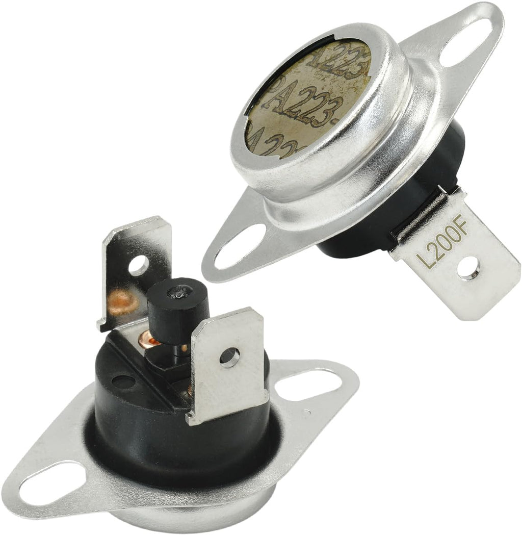 2 Pack 10123533 Furnace Limit Switch L200F Manual Reset Compatible with Goodman Amana