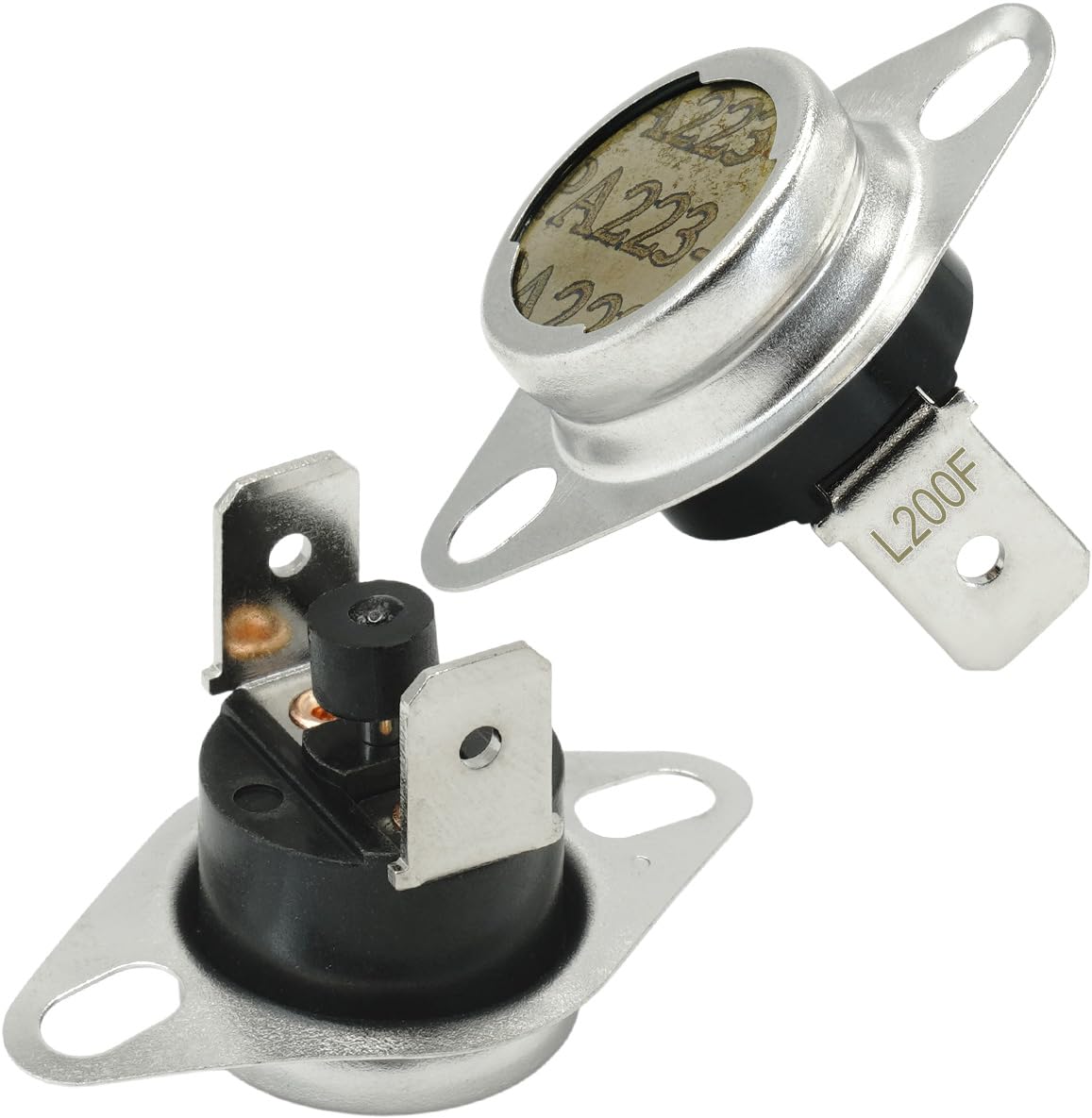 2 Pack 10123533 Furnace Limit Switch L200F Manual Reset Compatible with Goodman Amana