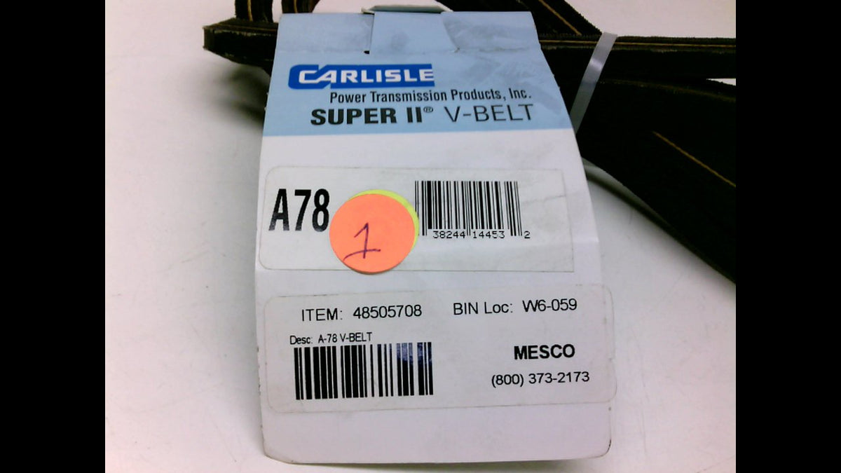 Carlisle A78, Super 2 V-Belt A78