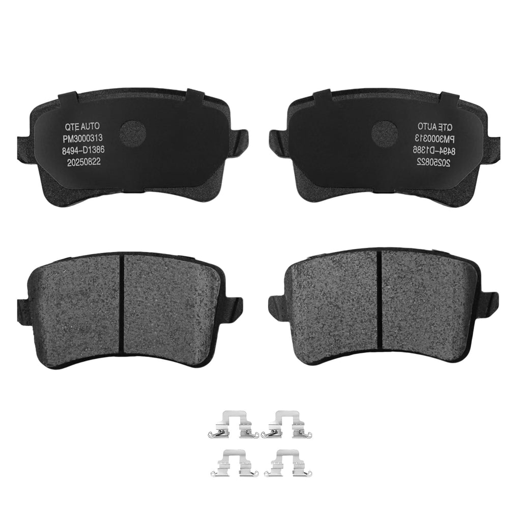 PM Auto Rear Ceramic Brake Pad Kit Compatible With 2009-2017 Audi Q5