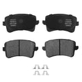 PM Auto Rear Ceramic Brake Pad Kit Compatible With 2009-2017 Audi Q5