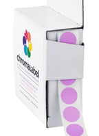 Violet Dot Stickers, 1/2 Inch, 1000/Box