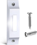 Lighted Wired Doorbell Button, Metal Wall Mount Push Button, White | Heavy-duty metal wired doorbell button with LED