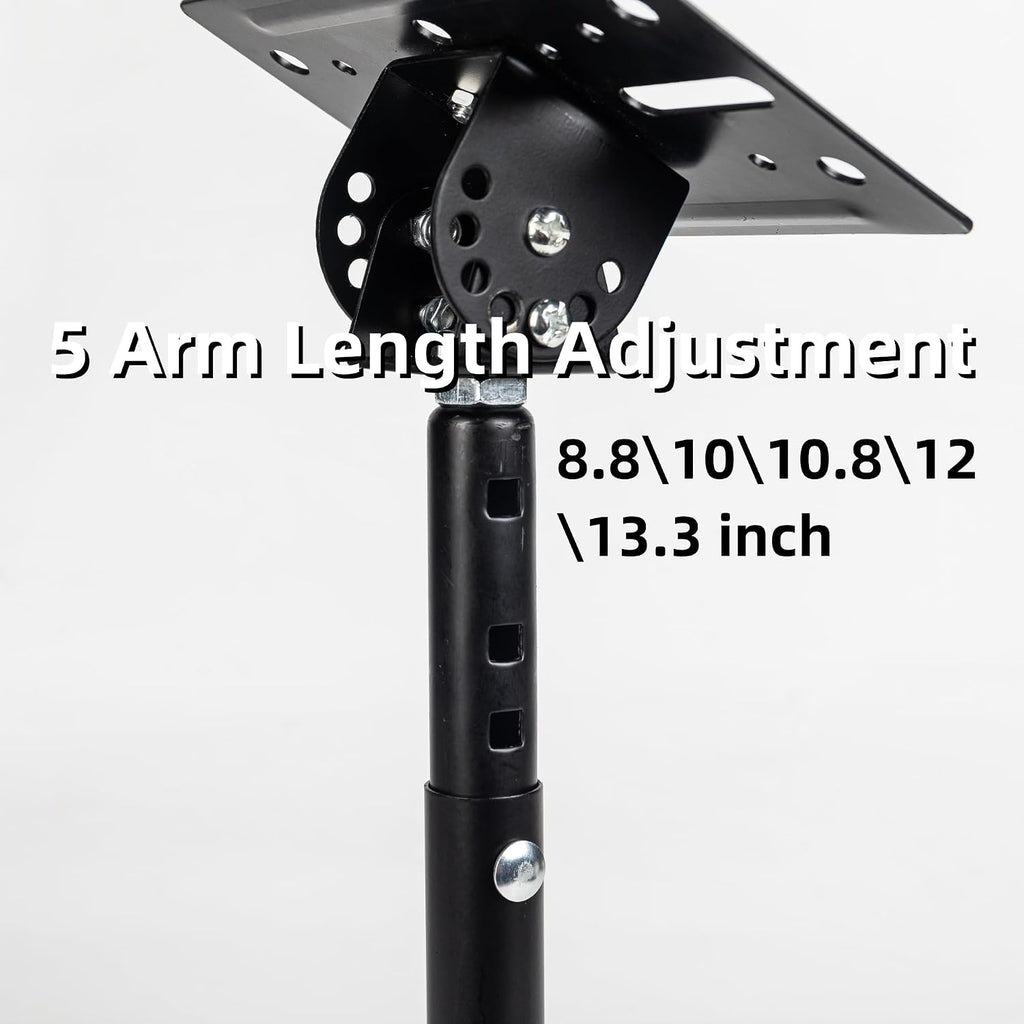 Universal Speaker Wall Ceiling Mounts, Heavy Duty Dual Black Bookshelf | Speaker Mounting Brackets, Support up to
