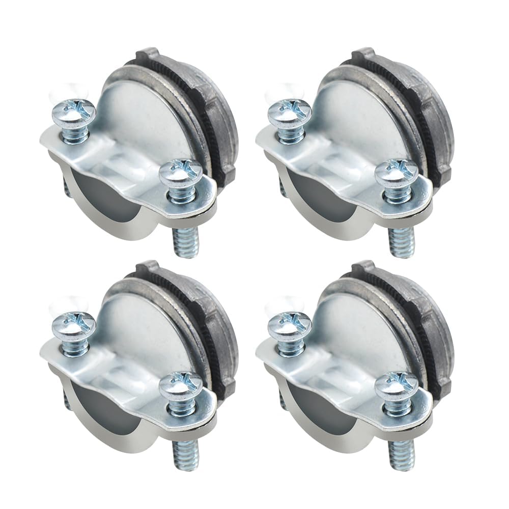 MAKERELE 4-Pack 3/8 Inch Clamp Type Cable Connectors