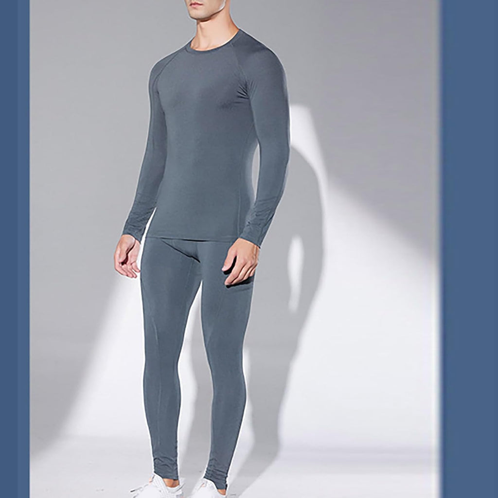 Winter Thermal Underwear for Men Cold Weather Fleece Lined Top Bottom for Running Sport Long Johns Base Layer