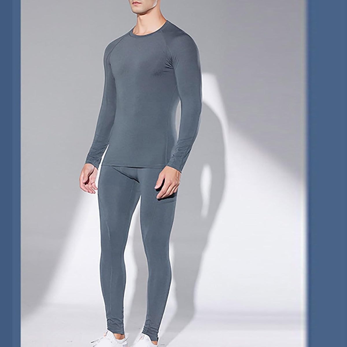 Winter Thermal Underwear for Men Cold Weather Fleece Lined Top Bottom for Running Sport Long Johns Base Layer