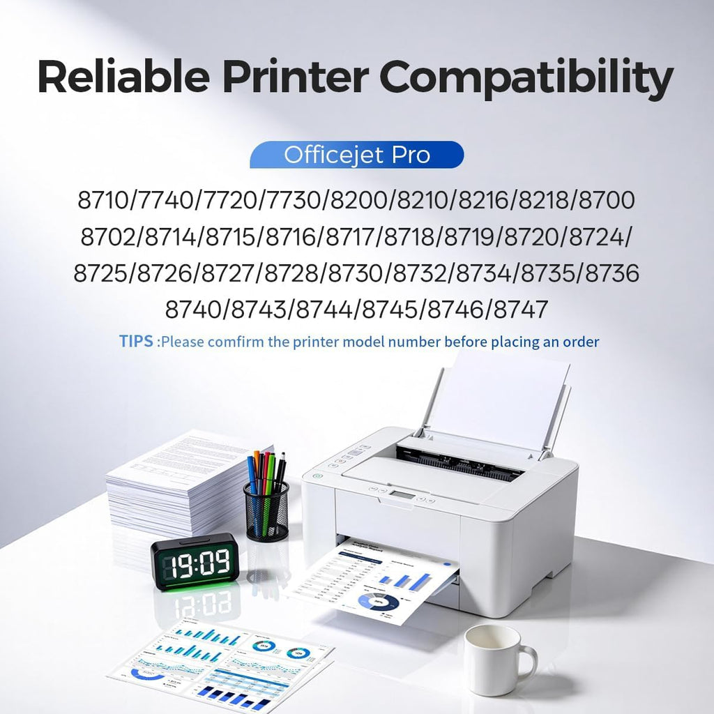 952XL High Yield Ink Cartridge Replacement for HP 952XL Series