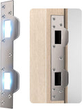 Door Strike Plate Reinforcement Plate - Front Door Security Devices Metal Striker Plates Door Latch Plate with 5-1/2