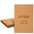 24 Pack Corrugated Cardboard Sheets Set 20 x 30 Inch Kraft Brown Flat Packaging Inserts Packaging Cardboard Inserts