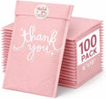Bubble Mailers 6x10 Inch Pink 100 Pack Waterproof Bubble Mailer