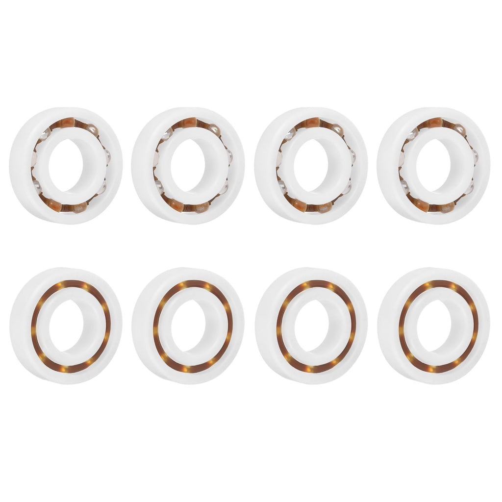 uxcell 8Pcs 6002 POM Plastic Bearings, 15x32x9mm Deep-Groove Ball Bearings