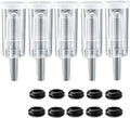 5ct. 3 Piece Airlocks with 10 Grommets,Brewing Airlock Kit,Airlocks for Fermenting Air Lock Ferment for Beer Wine Making