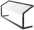 Buffet Bar Adjustable Sneeze Guard for Catering, Buffets, Restaurants, Plastic, 48 x 12.44 x 32 Inches, Black