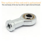 GDFYMI 4 pcs Female Rod End Joint Bearing M8x1.25, SI8T/K Self-Lubricating Rod End Ball Bearing