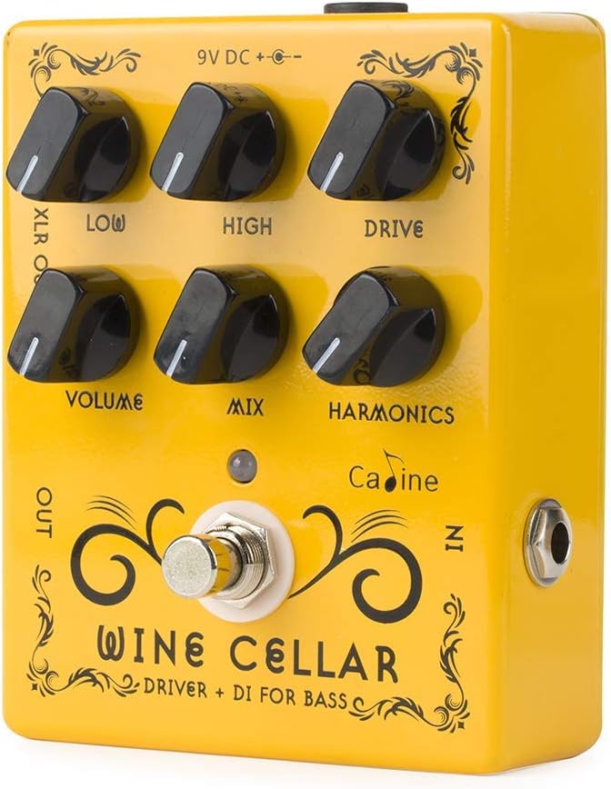 CP-60 Wine Cellar Driver Guitar Effects Pedals Classic Tube Bass Amp Guitar Yellow Pedal