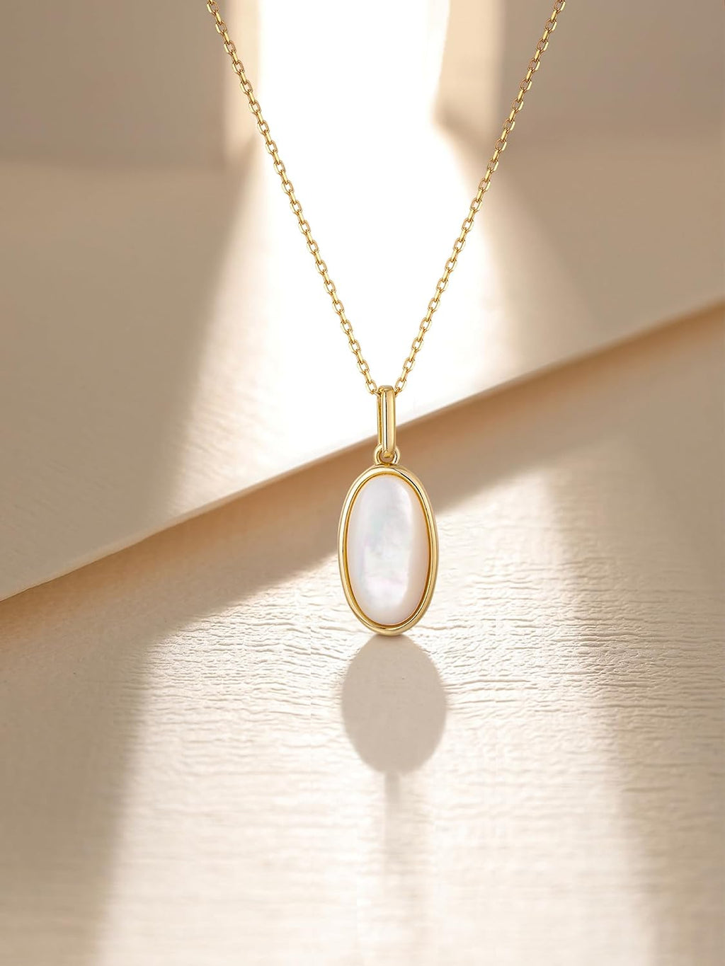 Shell Necklace for Women Sterling Silver Shell Pendant Minimalism Round I Heart I Square I Oval Mother of Pearl