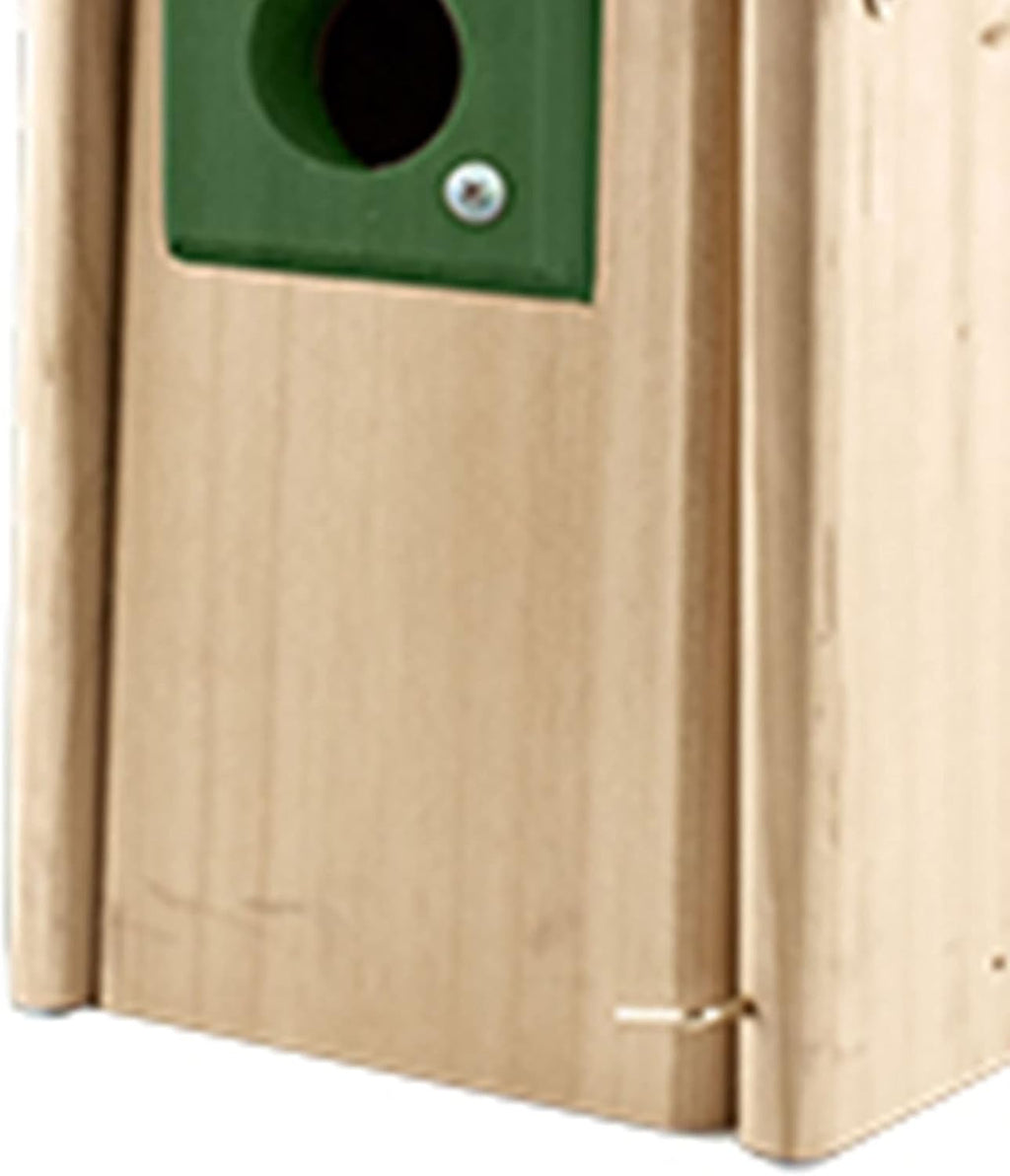 Outdoor Bluebird Weather Resistant Natural Cedar Nesting Bird House Box with Predator Guard, Easy Open Latch, and