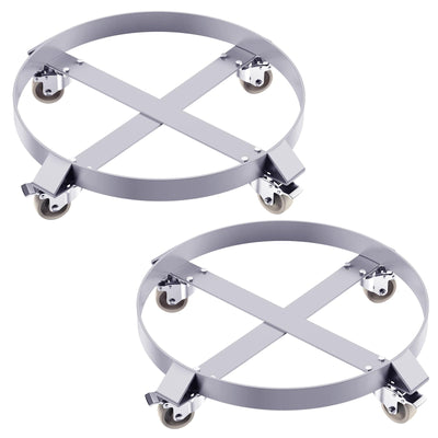 55 Gallon Steel Drum Dolly,Barrel Dolly Cart Drum Caddy for 55 Gallon Drum