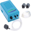Portable Aquarium Air Pump 2 D Batteries Operated Backup Fish Tank Air Bubbler Power Outage Aerator Emergency Oxygen