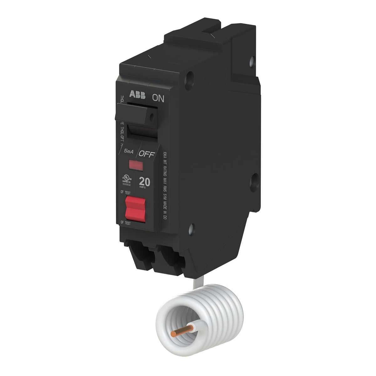 ABB Q-Line THQL1120GFT • Ground Fault Circuit Breaker • 20 Amp Single Pole
