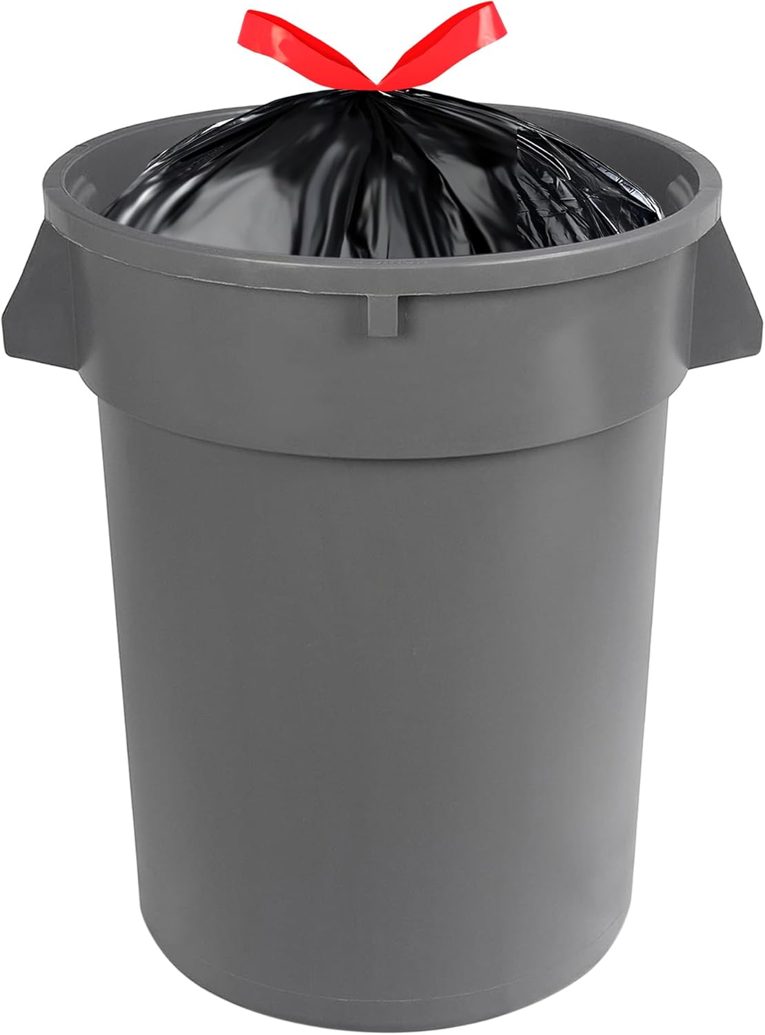 Multipurpose Drawstring Trash Bags, 30 Gallon Capacity, Tear Resistant, 50 Count (Previously Solimo)
