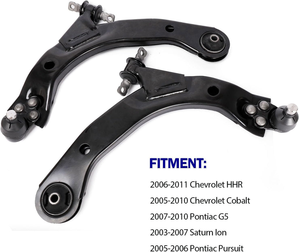2pc Front Lower Control Arm with Ball Joint Fits for 2005-2010 Chevy Cobalt