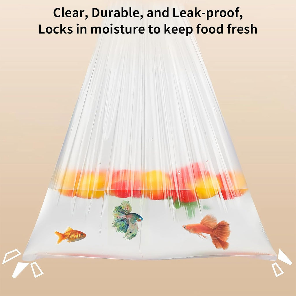 12" x 16" Clear Plastic Produce Bag on a Roll, Food Storage Bags