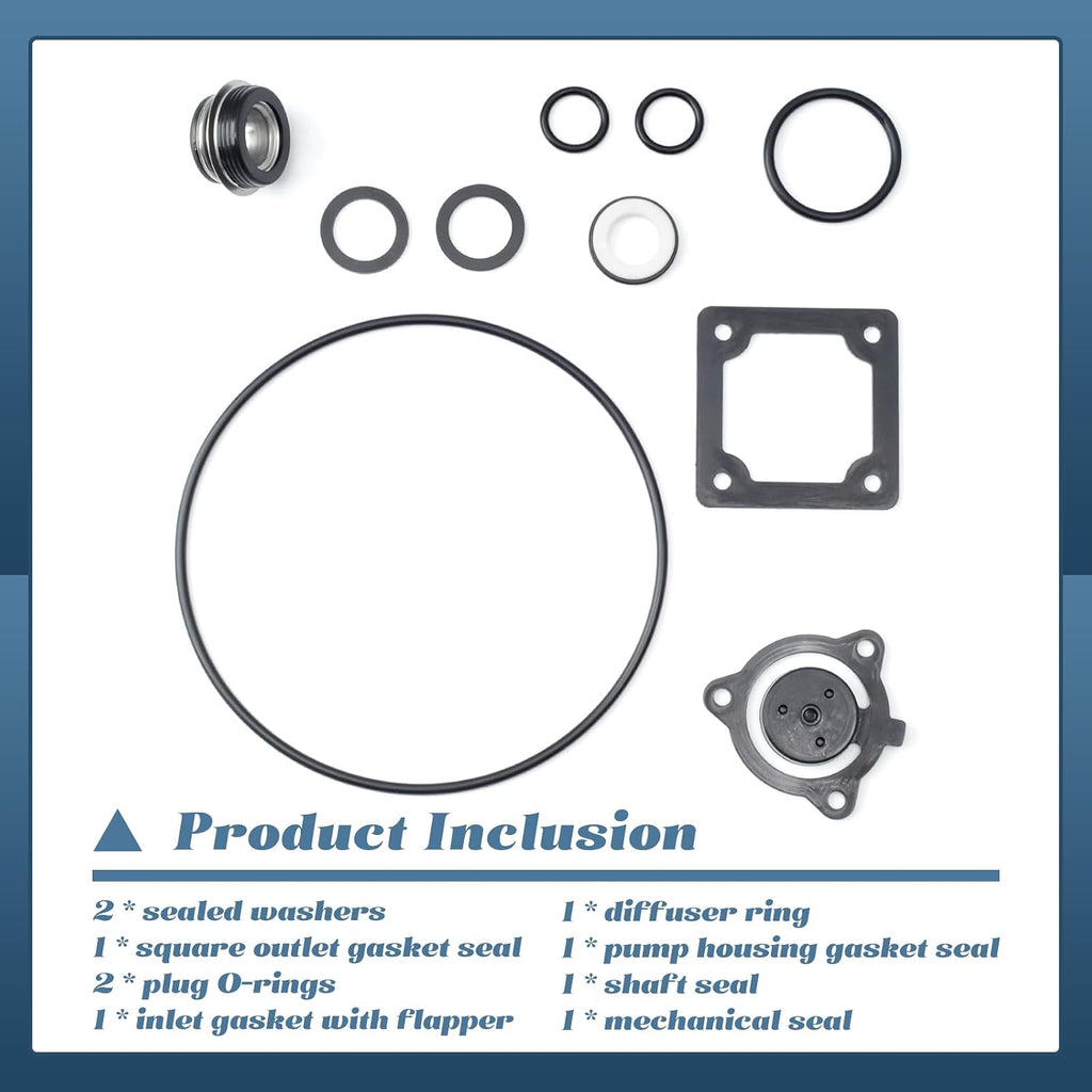 1" Water Pump Seal Repair Kit 10PCS Replacement for predator 1 inch