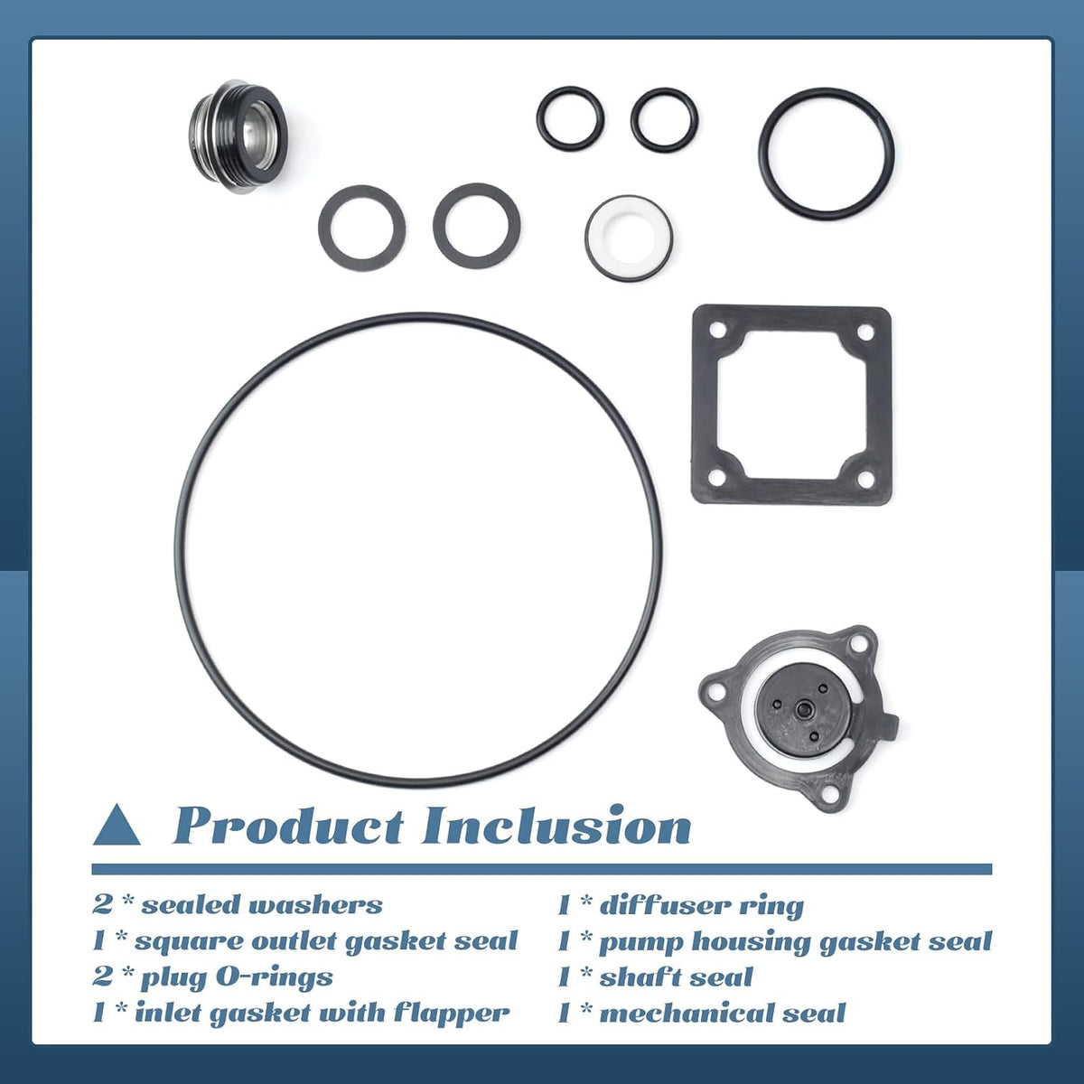 1" Water Pump Seal Repair Kit 10PCS Replacement for predator 1 inch