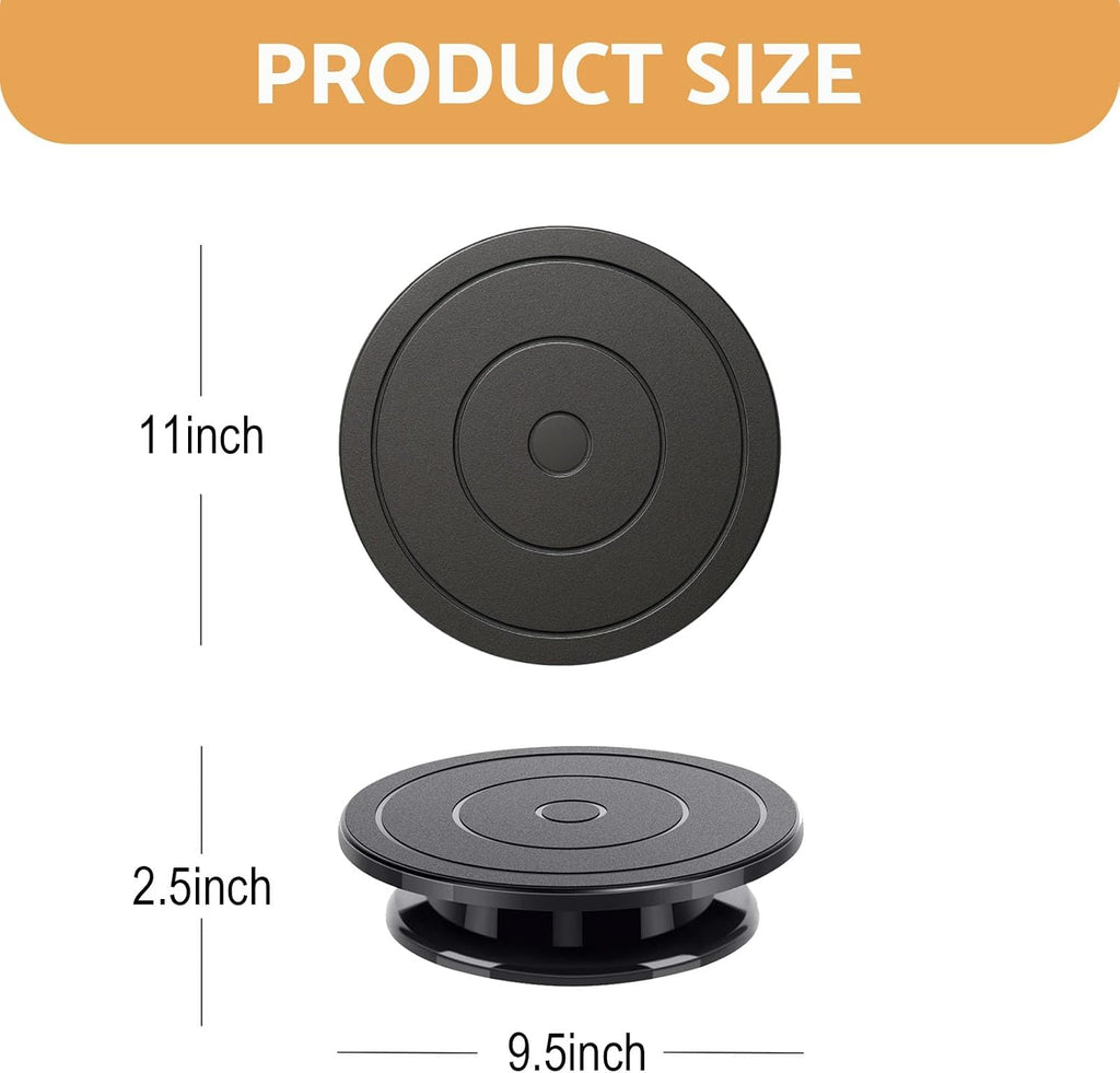 11 Inch Cake Turntable, Cake Decorating Turntable, Cake Spinner Stand