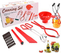 Canning Starter Kit - Supplies, Tools, Equipment - Pot Set, Funnel, Magnetic Jar Lifter, Jar Wrench, Lid Lifter