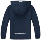 Boys Girls Waterproof Rain Jacket Lightweight Windbreaker Hooded