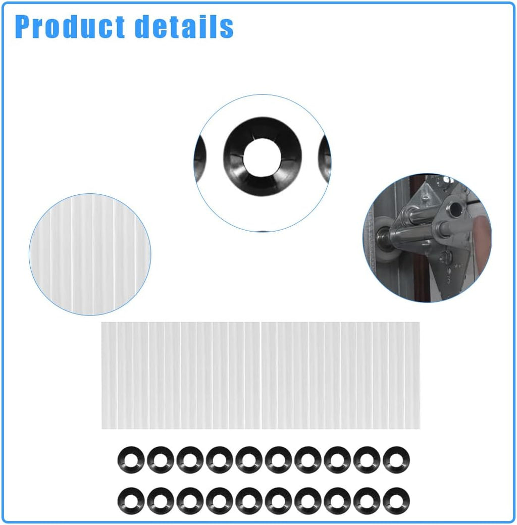 80mm Garage Door Hinge Quiet Roller Sleeves Compatible with Quiet Garage Door Rollers Bearing Precision Bearings High