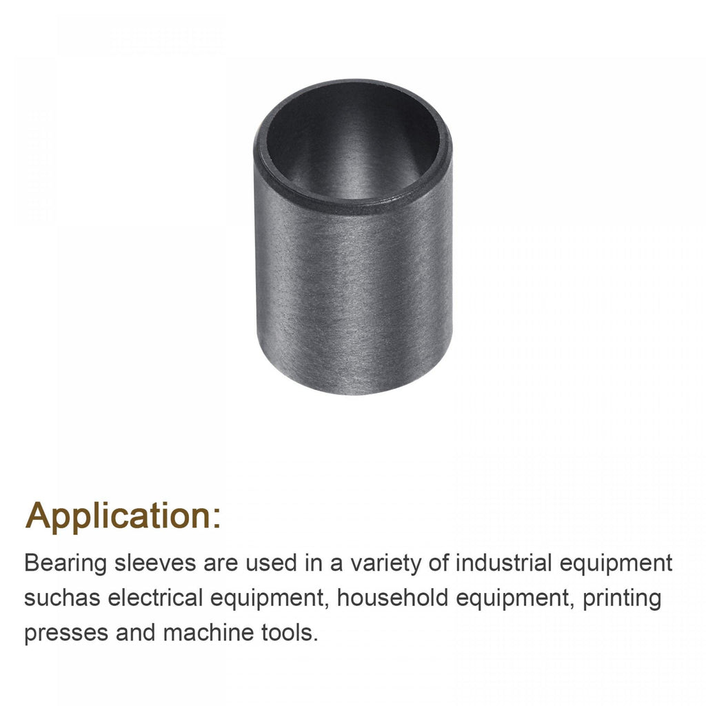 uxcell Sleeve Bearings 12mm Bore 14mm OD 20mm Length POM Wrapped Oilless Bushings Black 4pcs