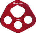 Descender Plate 20KN Paw Rigging Plate 4 Holes Rock Climbing Gear(4 holes/20KN Red)