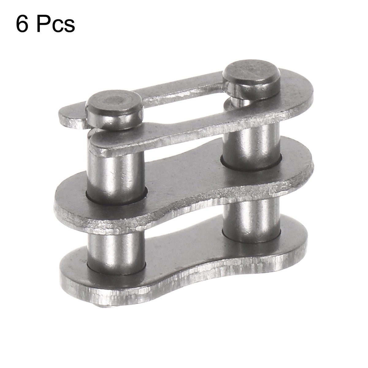 uxcell 6Pcs #35 Chain Master Connector Link Roller 3/8" Pitch Stainless Steel Standard Connecting Split Links for 06C Chain